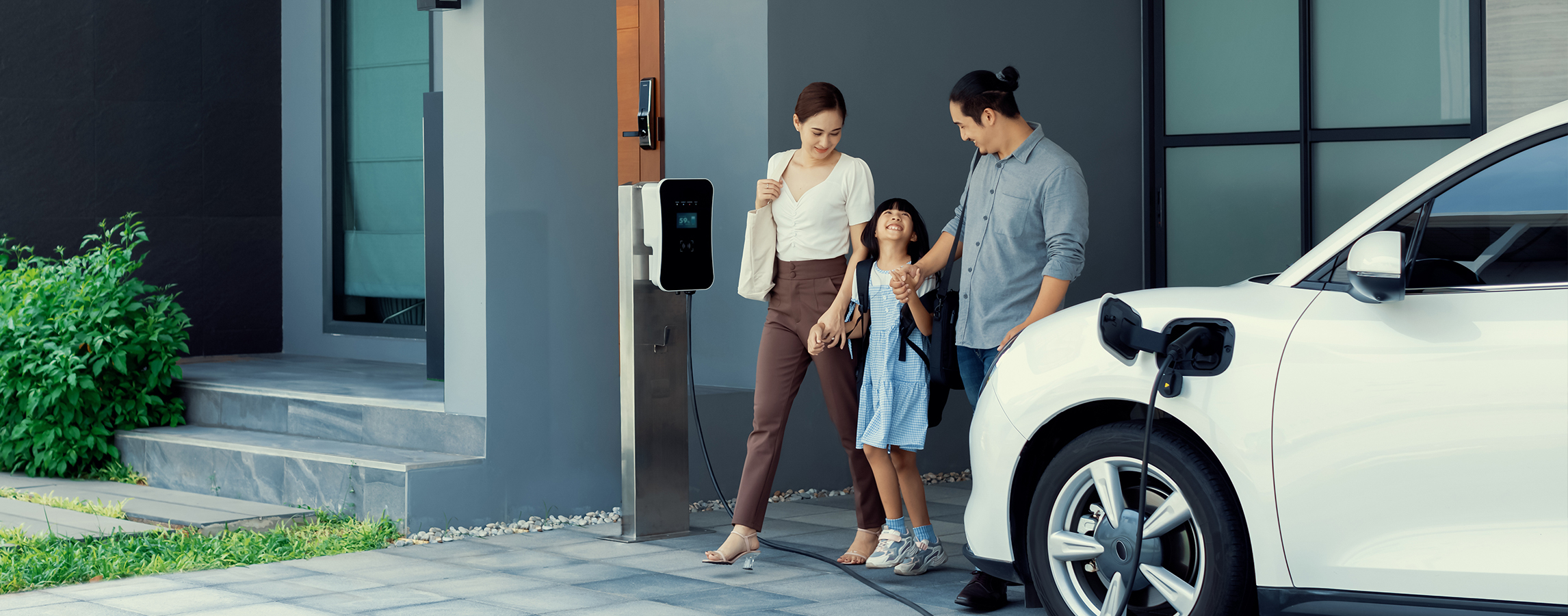 EV household electricity setup